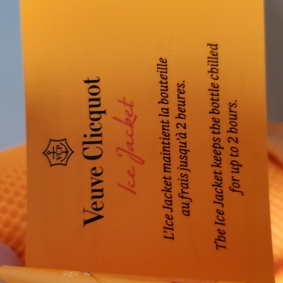 Veuve Clicquot Champagne Brut Ice Jacket Orange Scuba Insulated Carry Case Bag - Picture 8 of 9